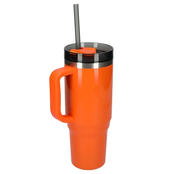 40 oz. double wall insulated tumbler with lid and straw.... from ASI 66887 PCNA / Bullet