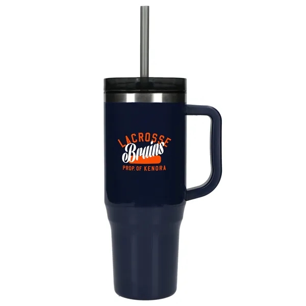 40 oz. double wall insulated tumbler with lid and straw.... from ASI 66887 PCNA / Bullet