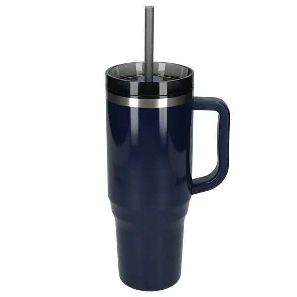40 oz. double wall insulated tumbler with lid and straw.... from ASI 66887 PCNA / Bullet