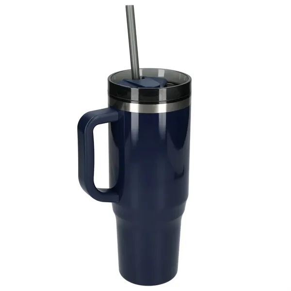 40 oz. double wall insulated tumbler with lid and straw.... from ASI 66887 PCNA / Bullet