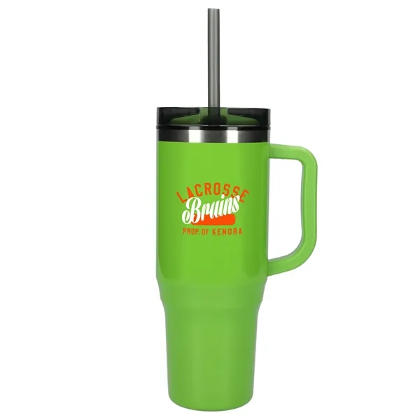 40 oz. double wall insulated tumbler with lid and straw.... from ASI 66887 PCNA / Bullet