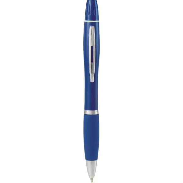 Ballpoint pen with black ink, yellow highlighter and removable cap.... from ASI 66887 PCNA / Bullet