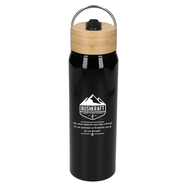26 oz. aluminum bottle with bamboo lid.... from ASI 66887 PCNA / Bullet