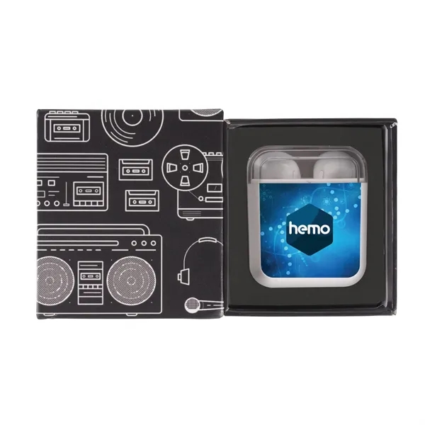 Wireless earbuds with a charging case... from ASI 66887 PCNA / Leeds