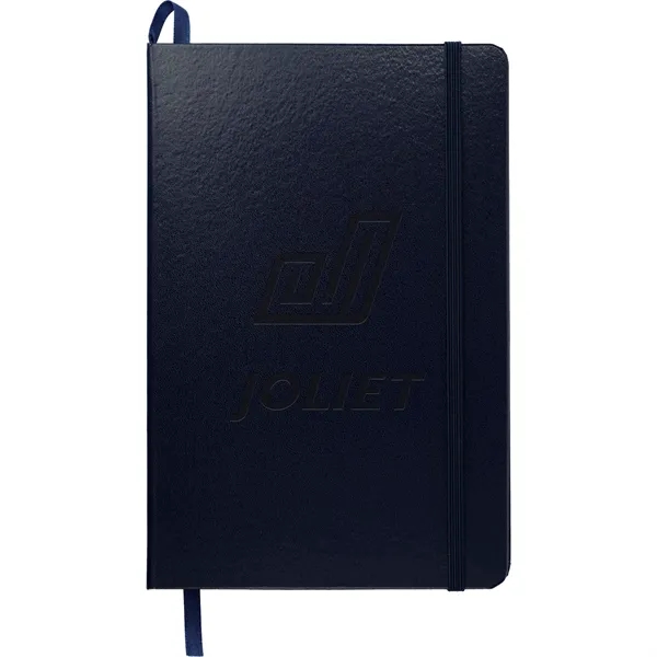 Hard cover journal with 80 sheets of cream-colored lined paper, elastic... from ASI 66887 PCNA / Leeds