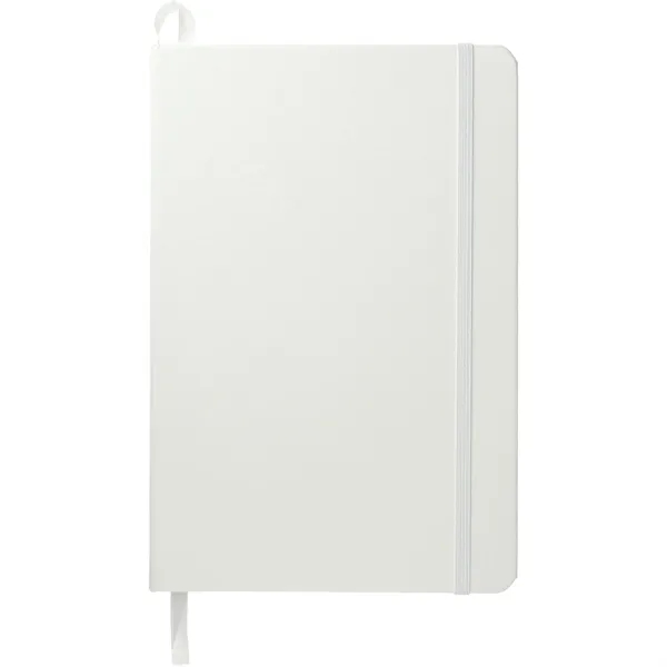 Hard cover journal with 80 sheets of cream-colored lined paper, elastic... from ASI 66887 PCNA / Leeds
