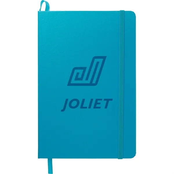 Hard cover journal with 80 sheets of cream-colored lined paper, elastic... from ASI 66887 PCNA / Leeds