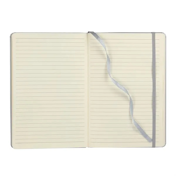 Hard cover journal with 80 sheets of cream-colored lined paper, elastic... from ASI 66887 PCNA / Leeds