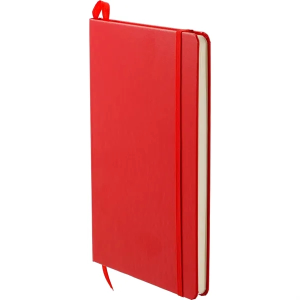 Hard cover journal with 80 sheets of cream-colored lined paper, elastic... from ASI 66887 PCNA / Leeds