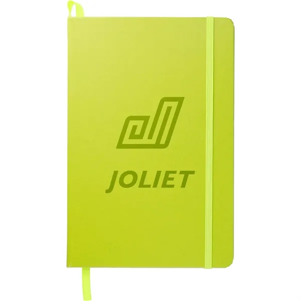 Hard cover journal with 80 sheets of cream-colored lined paper, elastic... from ASI 66887 PCNA / Leeds