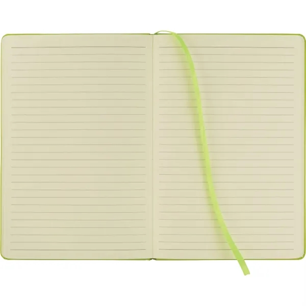 Hard cover journal with 80 sheets of cream-colored lined paper, elastic... from ASI 66887 PCNA / Leeds