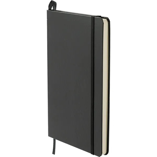 Hard cover journal with 80 sheets of cream-colored lined paper, elastic... from ASI 66887 PCNA / Leeds