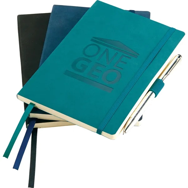 5" x 7" journal with soft cover, built-in elastic closure, ribbon... from ASI 66887 PCNA / Leeds
