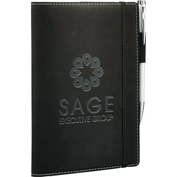 5.25" x 7.5" refillable journal with soft cover, 60 sheets and... from ASI 66887 PCNA / Leeds
