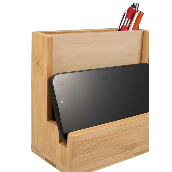 FSC® 100% Bamboo Photo Frame Desktop Organizer... from ASI 66887 PCNA / Bullet