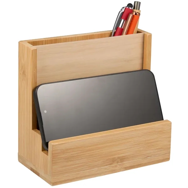 FSC® 100% Bamboo Photo Frame Desktop Organizer... from ASI 66887 PCNA / Bullet