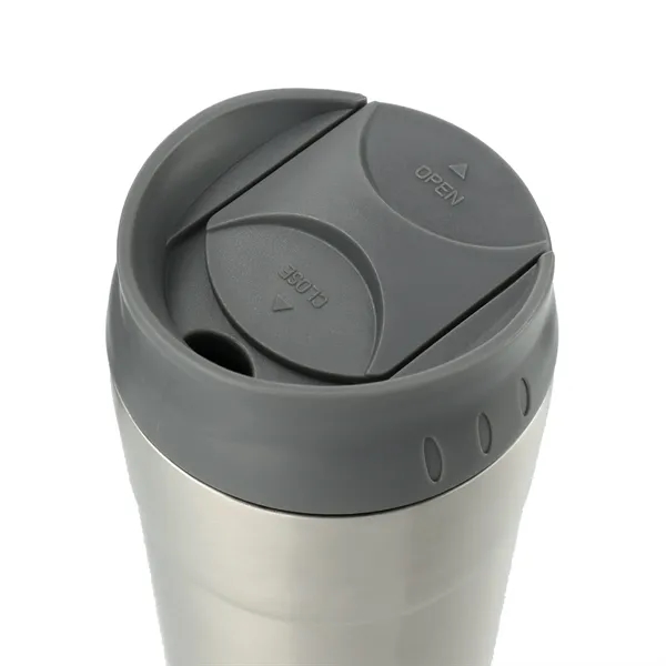 17 oz. double wall stainless steel tumbler with drink through thumb-slide... from ASI 66887 PCNA / Leeds