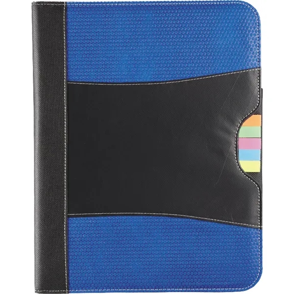 Pad folio with 30-sheet ruled notepad, five different colors of sticky... from ASI 66887 PCNA / Bullet