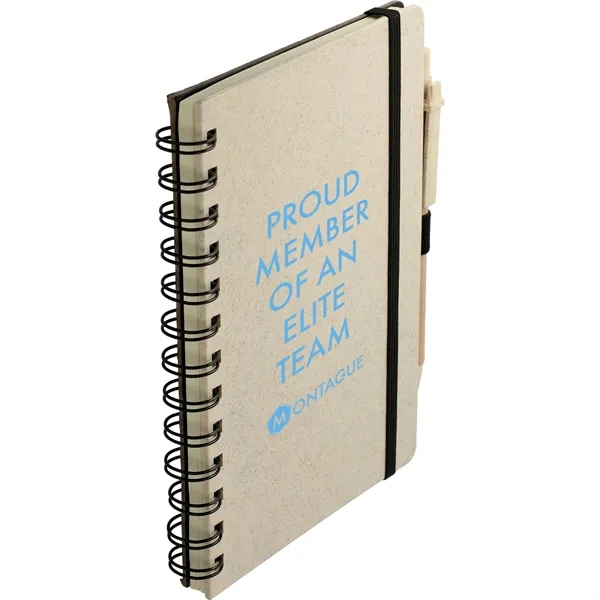 5" x 7" wheat straw notebook with pen and 70 sheets... from ASI 66887 PCNA / Bullet