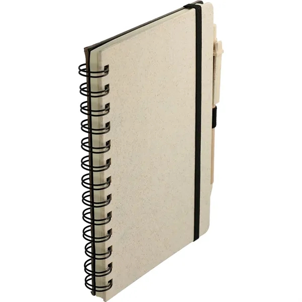 5" x 7" wheat straw notebook with pen and 70 sheets... from ASI 66887 PCNA / Bullet