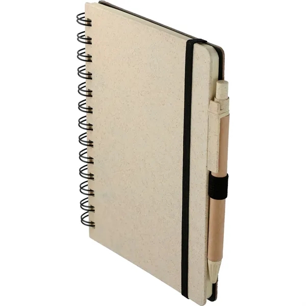 5" x 7" wheat straw notebook with pen and 70 sheets... from ASI 66887 PCNA / Bullet