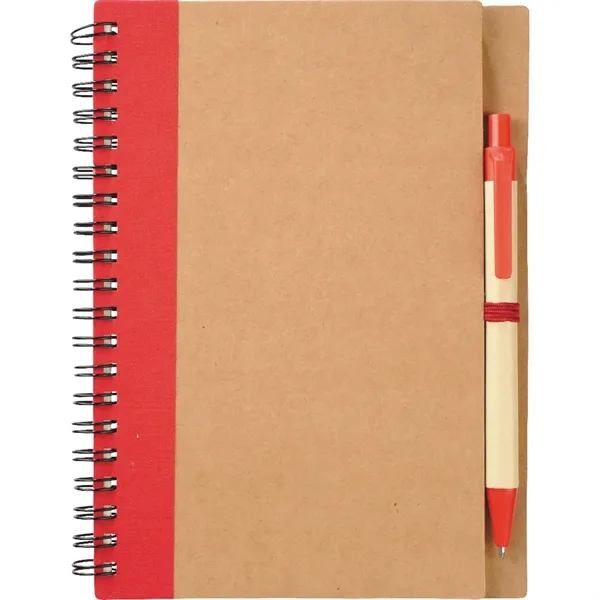 5" x 7" spiral-bound notebook with 60 cream-colored ruled pages, elastic... from ASI 66887 PCNA / Bullet
