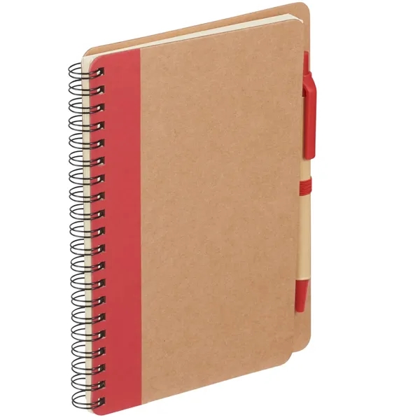 5" x 7" spiral-bound notebook with 60 cream-colored ruled pages, elastic... from ASI 66887 PCNA / Bullet