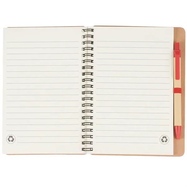 5" x 7" spiral-bound notebook with 60 cream-colored ruled pages, elastic... from ASI 66887 PCNA / Bullet