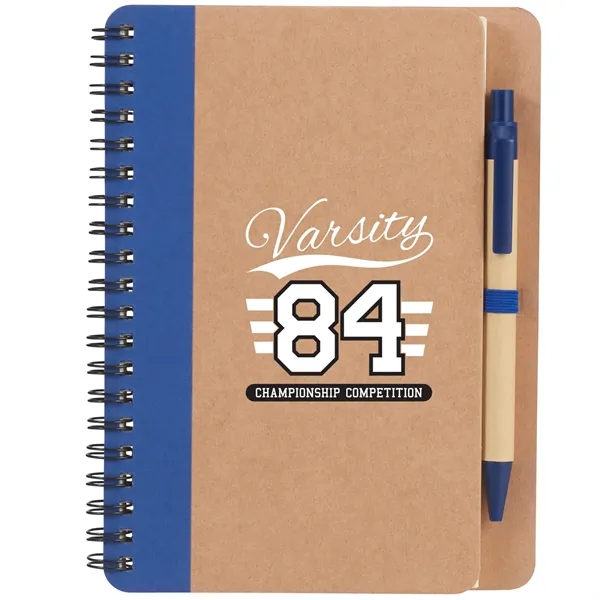 5" x 7" spiral-bound notebook with 60 cream-colored ruled pages, elastic... from ASI 66887 PCNA / Bullet