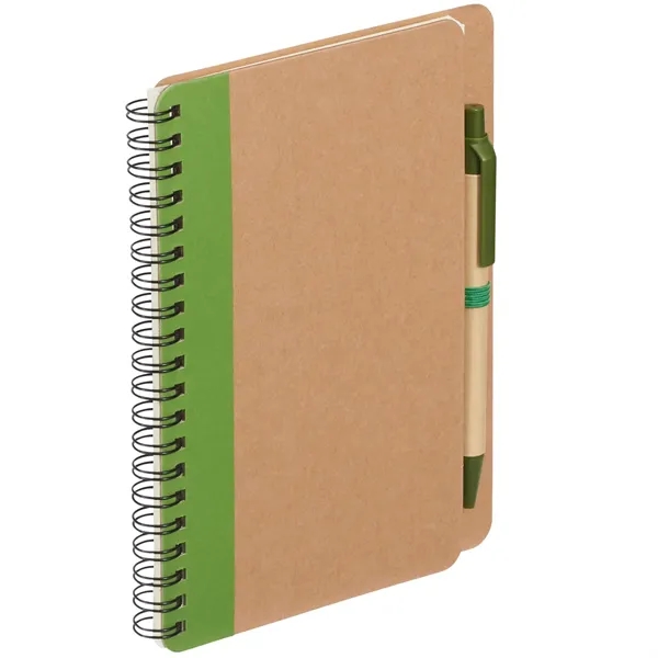 5" x 7" spiral-bound notebook with 60 cream-colored ruled pages, elastic... from ASI 66887 PCNA / Bullet