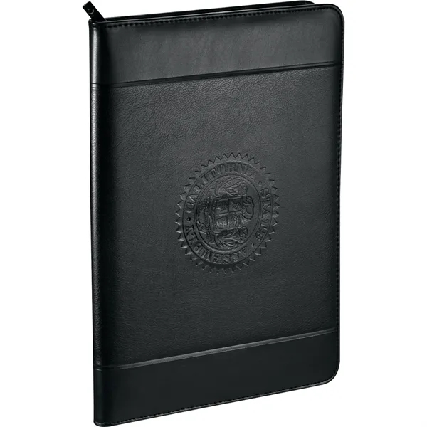 Zippered pad folio with writing pad, pen loop, document pocket, two... from ASI 66887 PCNA / Leeds