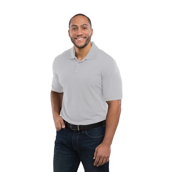 Men's short sleeve polo shirt made with a cotton-polyester blend and... from ASI 66887 PCNA / Trimark
