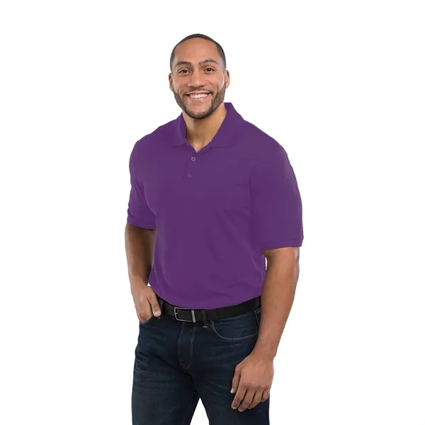 Men's short sleeve polo shirt made with a cotton-polyester blend and... from ASI 66887 PCNA / Trimark