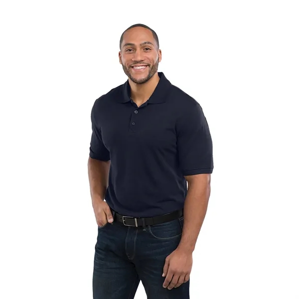 Men's short sleeve polo shirt made with a cotton-polyester blend and... from ASI 66887 PCNA / Trimark
