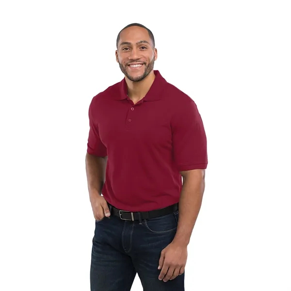 Men's short sleeve polo shirt made with a cotton-polyester blend and... from ASI 66887 PCNA / Trimark