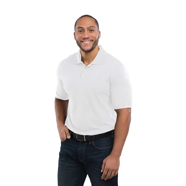 Men's short sleeve polo shirt made with a cotton-polyester blend and... from ASI 66887 PCNA / Trimark