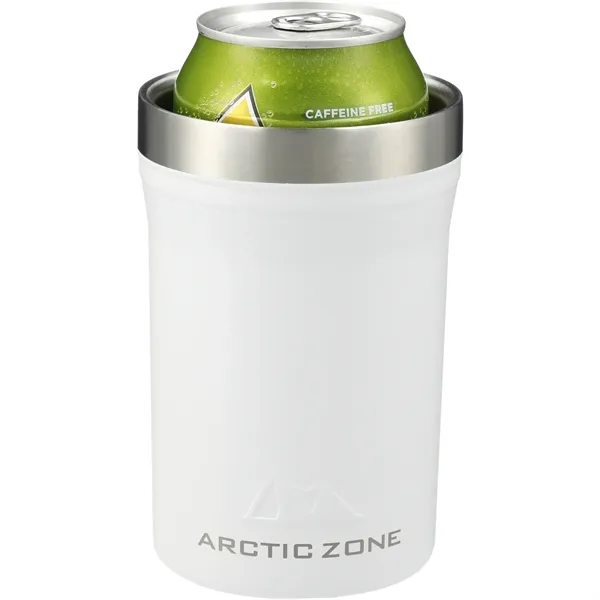 2-in-1, 12 oz. double wall insulated stainless steel cooler with lid.... from ASI 66887 PCNA / Leeds