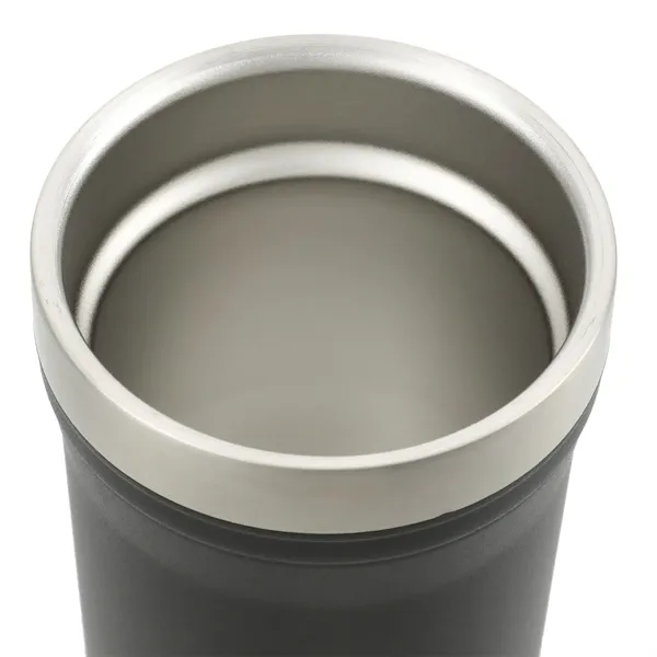 2-in-1, 12 oz. double wall insulated stainless steel cooler with lid.... from ASI 66887 PCNA / Leeds