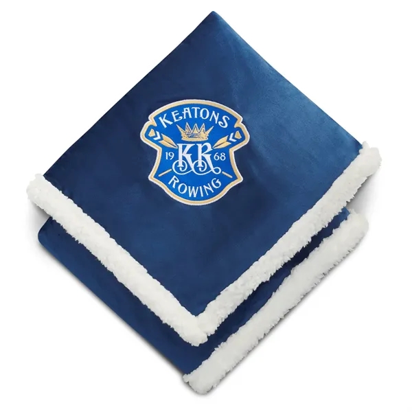 50" x 60" blanket made of 100% Recycled PET Sherpa.... from ASI 66887 PCNA / Leeds