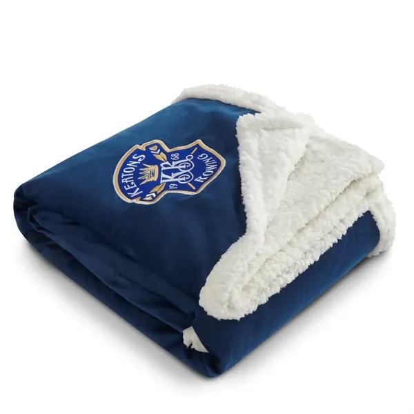50" x 60" blanket made of 100% Recycled PET Sherpa.... from ASI 66887 PCNA / Leeds
