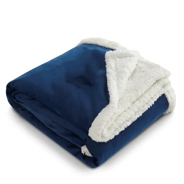 50" x 60" blanket made of 100% Recycled PET Sherpa.... from ASI 66887 PCNA / Leeds