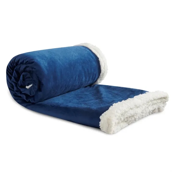 50" x 60" blanket made of 100% Recycled PET Sherpa.... from ASI 66887 PCNA / Leeds