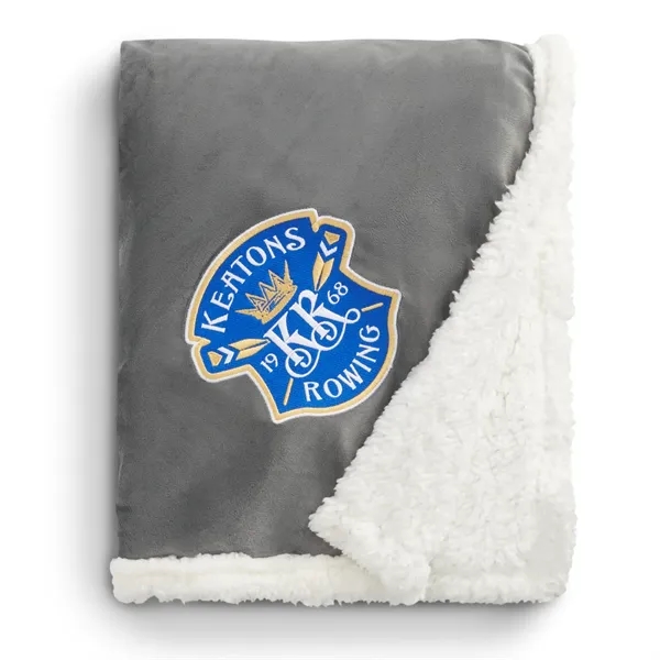 50" x 60" blanket made of 100% Recycled PET Sherpa.... from ASI 66887 PCNA / Leeds