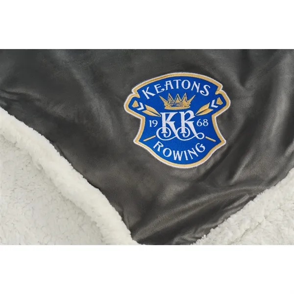 50" x 60" blanket made of 100% Recycled PET Sherpa.... from ASI 66887 PCNA / Leeds