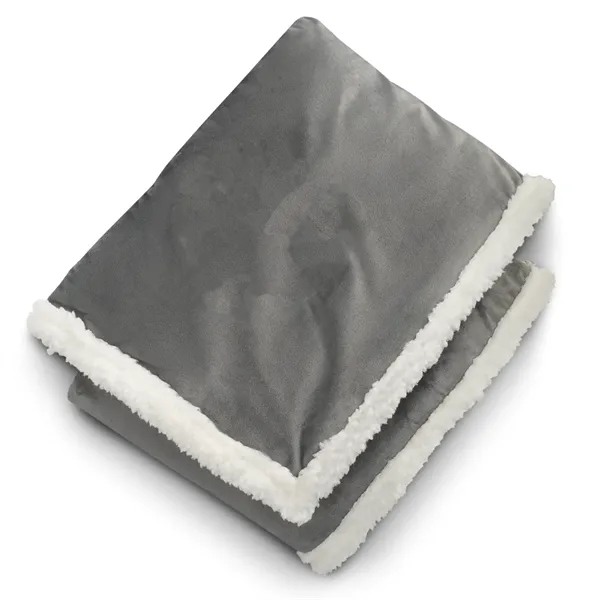 50" x 60" blanket made of 100% Recycled PET Sherpa.... from ASI 66887 PCNA / Leeds