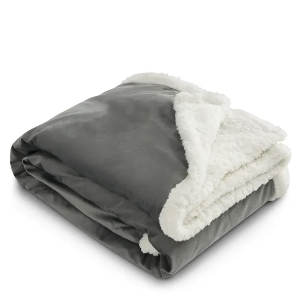 50" x 60" blanket made of 100% Recycled PET Sherpa.... from ASI 66887 PCNA / Leeds