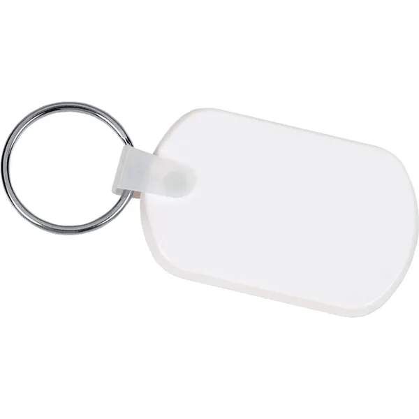 2.18" x 0.12" x 1.37" PVC key tag with metal split... from ASI 66887 PCNA / Bullet