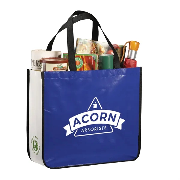 Non-woven tote bag with double 10" drop handles.... from ASI 66887 PCNA / Bullet