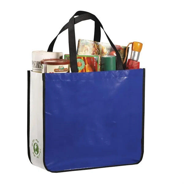 Non-woven tote bag with double 10" drop handles.... from ASI 66887 PCNA / Bullet