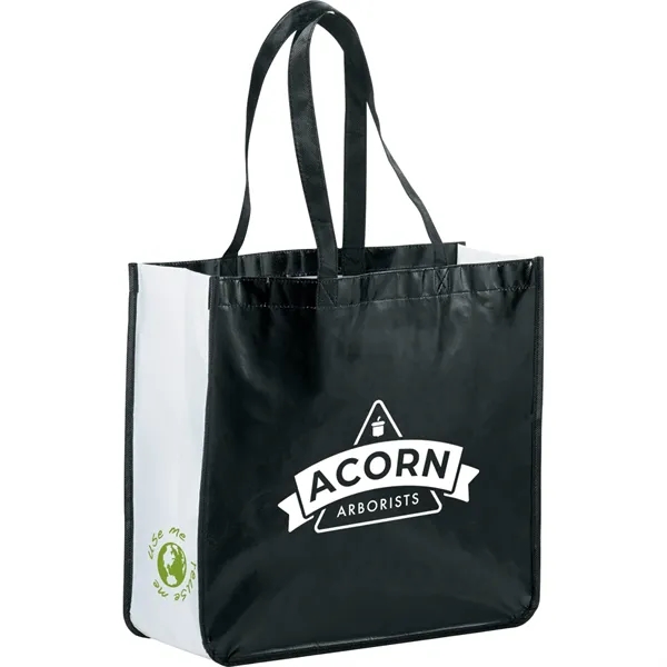 Non-woven tote bag with double 10" drop handles.... from ASI 66887 PCNA / Bullet
